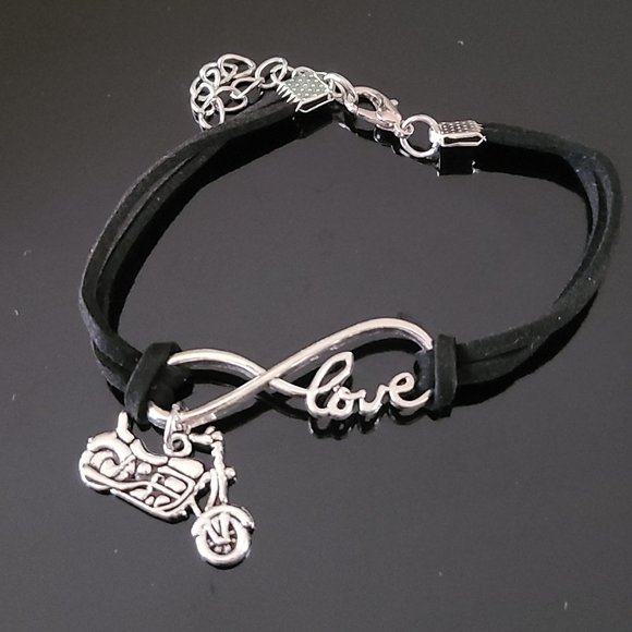 Black Motorcycle lovers bracelet-Rare unisex bracelet - Picture 2 of 3